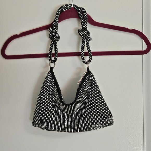 Rhinestone Evening Bag Glitter Sparkly Mini Handbag - Picture 1 of 3